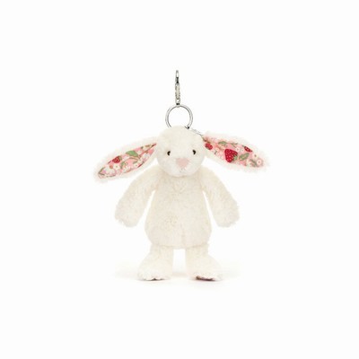 Jellycat Blossom Cream Konijn 'Berry' Tas Bedeltje | FZ4897120